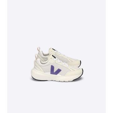 Veja CANARY ELASTIC LACE Bezecke Topanky Detske Beige/Purple | SK 709YXF